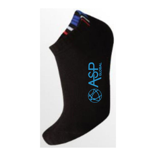 Adult athletic custom knitted ankle socks w/ bottom cushion