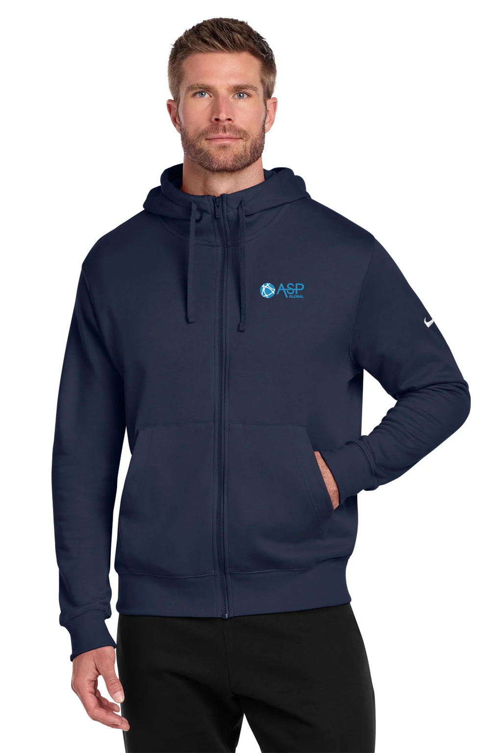 Nike Club Fleece Sleeve Swoosh Full-Zip Hoodie